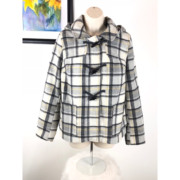 Old Navy Jackets & Blazers - Old Navy Wood Blend Hooded Coat Size Medium